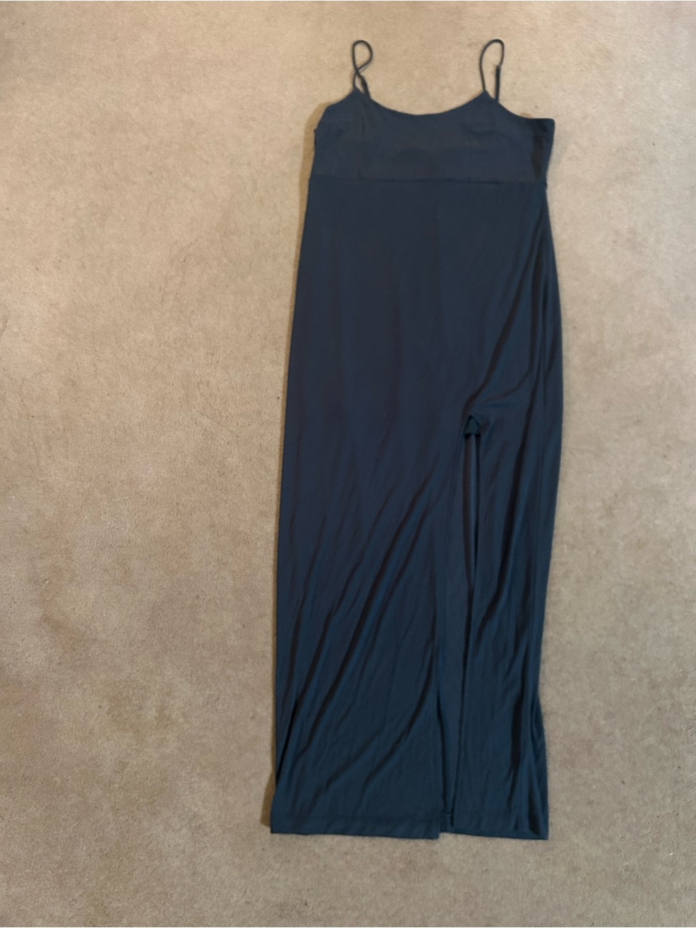 wild fable Navy Blue Maxi Skirt with Spaghetti Straps